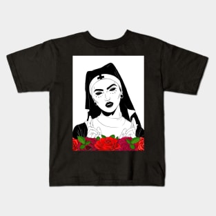 Satanic Nun Kids T-Shirt
